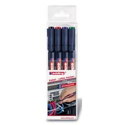 Edding markeri za kablove E-8407 0,3mm, set 1/4 ( 08M8407Q )