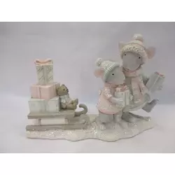Figura mice pink 16x6x11