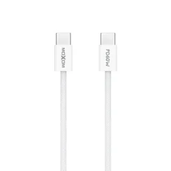 Moxom mx-cb369 pleteni fast 60w 3a type-c na type-c 1m beli Usb data kabal ( U2213 )