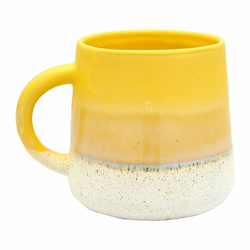 Žluto-bílý hrnek Sass & Belle Bohemian Home Mojave, 400 ml