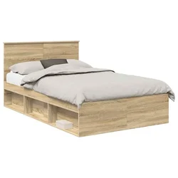 Vidaxl Konstrukcija postelje Sonoma 120 x 190 cm Konstruiran les