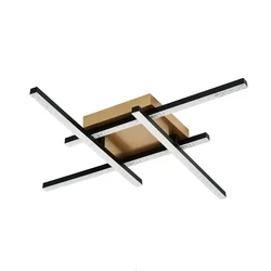 Rabalux Plafonjera Demir, LED, 24 W, 4000K, 55x55 cm, Crna