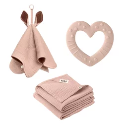 Bibs poklon set za bebe, Blush