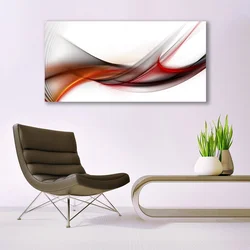 tulup.si Slika na steklu Abstrakcija graphics 140x70 cm 2 obešalnika
