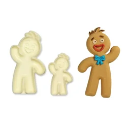 Modelčki iz sladkorne paste GINGERBREAD MOŽIČEK 2 kosa.