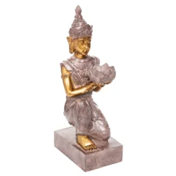 Dekorativna figura Buddha Lee 12.8x19.5x45.3cm Atmosphera