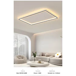 Dengling Plafonska lampa LED, 120 W, Crna