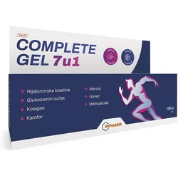 Inpharm Complete Gel 7 u 1, Za masažu delova tela pre, za vreme i posle aktivnosti, 100 ml