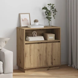 LED komoda Umjetnički hrast 71 x 34,5 x 75 cm Konstruirano drvo