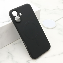 Maska VELVET TOUCH MagSafe za iPhone 16 Plus/ crna