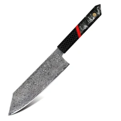 Damaskovski kuhinjski nož ZA-37443 - Cleaver / Crna / Crvena KP37443