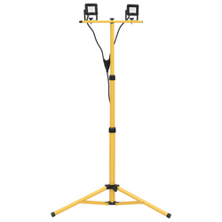 Den LED reflektor s stojalom 2x10 W toplo bel