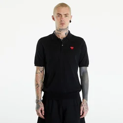 Majice Comme des Garçons PLAY Red Emblem Sweater UNISEX Black XXS