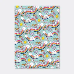 Rachel Ellen Ukrasni papir Magical Rainbow Adventure, Plavi