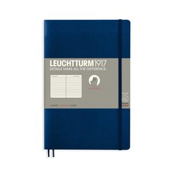 LEUCHTTURM1917 Mala bilježnica LEUCHTTURM1917 Paperback Softcover Notebook - B6+, meki uvez, sa linijama, 123 stranice - Navy