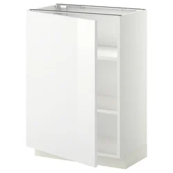 METOD Podni element s policama, bela/Ringhult bela, 60x37 cm