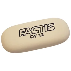 GUMICA SINTETIČKA OV12 OVAL FACTIS BIJELA-KOMAD