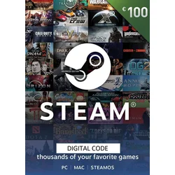 Steam Wallet Gift Card 100 EUR Steam Key EUROPE