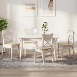 Jastučići za sjedenje 4 pcs Krema 40 x 40 x 3 cm tkanina