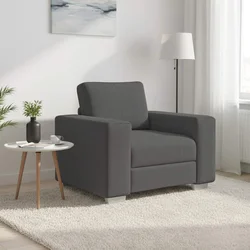 Sofa fotelja tamno siva 100x77x82 cm korduro tkanina