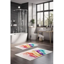 Lessentiel Maison Set prostirki za kupatilo CT-5168, 2 Komada, Šarena