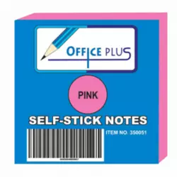 OFFICE PLUS samolepljivi blokčići AMPH16295 (Roze) 76 x 76 mm, 100 listova, 12 kom