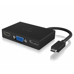 Docking station ICY BOX IB-DK2104-C, USB-C na HDMI, DP i D-SUB, za notebook