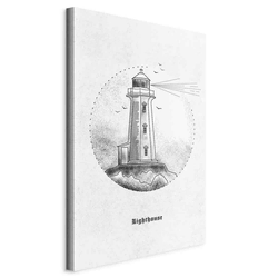 artgeist Slika Na Platnu Black And White Lighthouse