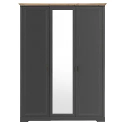 Ormar Sa Klasičnim Vratima Jasmin Ii 164/220/64 cm grafitno siva, hrast artisan