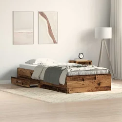 Krevetna konstrukcija Staro drvo 90 x 200 cm Konstruirano drvo