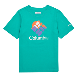 Maglietta Basic Columbia Detské Tričko Columbia Mirror Creek Short Sleeve Graphic Shirt Tyrkysova Farba 993607 Abbigliamento Teen Basic
