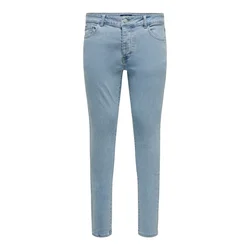 Only & Sons Kavbojke WARP moder denim/svetlo rjava