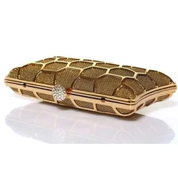 Zlata clutch torbica