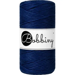 Bobbiny Macrame Cord 3 mm 100 m Ink Blue Vrvica
