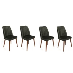 Hanah Home Set trpezarijskih stolica Alfa 462 V4, 4 komada, Zeleni