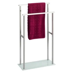 WENKO 23438100 - Stalak za peškire DEBAR 20x83 cm nerđajući čelik/satinski/bela