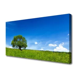 tulup.si Slika na platnu Grass tree narava 140x70 cm