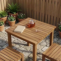 Gornji dio stola 50 x 50 x 3,5 cm Četvrtasti Čvrsto teak drvo