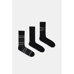 Nogavice Tommy Hilfiger 3-pack črna barva, 701235376