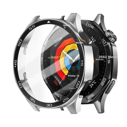 Weiqiantu Zaštita stakla za pametni sat + Zaštitna maska za pametni sat za Huawei Watch GT 6, Srebrna