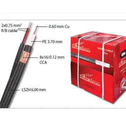 Koaksijalni kabl RG59+2x0,75mm LSZH (Halogen free)