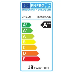 Velamp Žarnica z žarilno nitko OPAL 18W, E27, 3000K