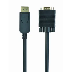 Gembird DisplayPort to VGA adapter cable, black, 1.8 m | CCP-DPM-VGAM-6