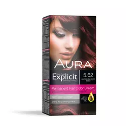 Set za trajno bojenje kose EXPLICIT 5.62 Light red irise brown / Božole