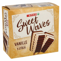 SLADOLED NA PALČKI VANILIJA SWEET WAVES, SPAR, 5/1, 285ML