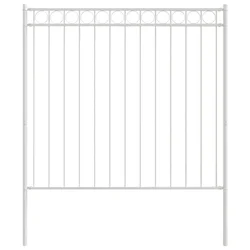 Vidaxl Element Ograje ASSEN Bela 170 x 200 cm Jeklo