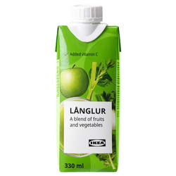 LANGLUR Smuti od voća i povrća, zelena/dodat vitamin C, 330 ml