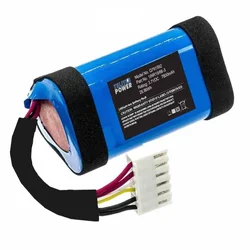 TELIT POWER Baterija Li-Ion, 3.7 V, 7800 mAh, Za JBL charge 4 zvučnik Q761592, Plava