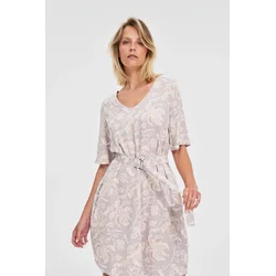 Marisse Viscose Dress With A Pink Belt