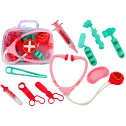 shumee Medicinski komplet prve pomoči za dojenčke v roza kovčku